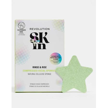 Revolution Skin Cellulose Facial Sponges 10 stuks-Geen kleur