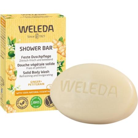 Weleda Douche verzorging Doucheglijstang Massief Douchegarnituur Gember + Petitgrain Zeep Unisex 75 g
