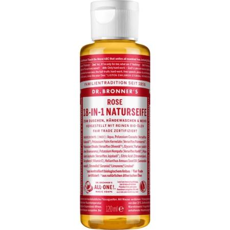 Dr. Bronner's Vloeibare zeep Rose 18-in-1 Natural Soap Reiniging Dames 120 ml