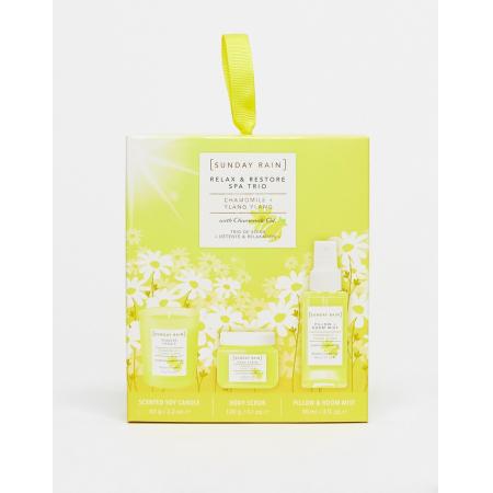 Sunday Rain Relax & Restore Trio in kamille & ylang ylang-Geen kleur