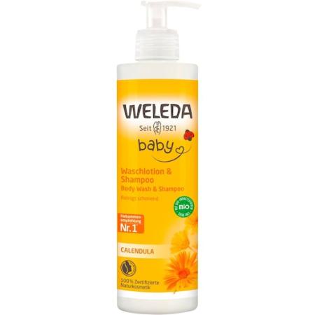 Weleda Baby's en kinderen Calendula Waslotion & Shampoo Reiniging Unisex 400 ml