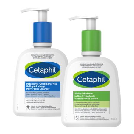 Cetaphil Daily Facial Cleanser + Moisturizing Lotion Combi