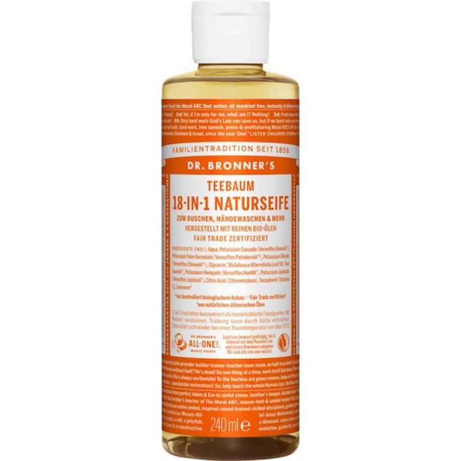 Dr. Bronner's Vloeibare zeep Tea Tree 18-in-1 Natuurlijke Zeep Dames 240 ml