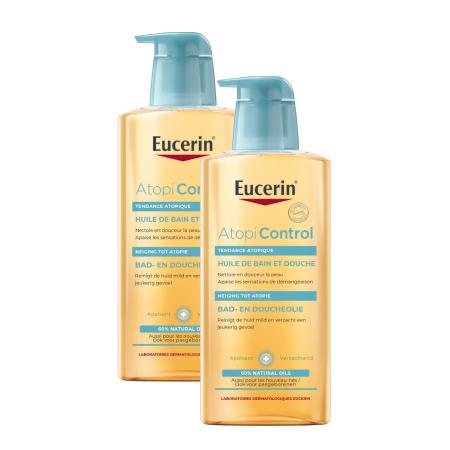 Eucerin AtopiControl Bad en Doucheolie Duoverpakking