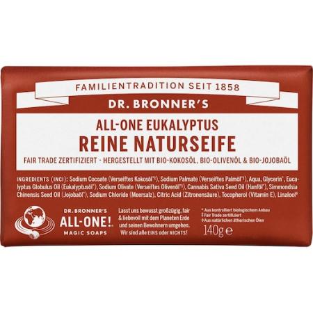 Dr. Bronner's Blokzeep All-One eucalyptus zuiver natuurlijke zeep Dames 140 g