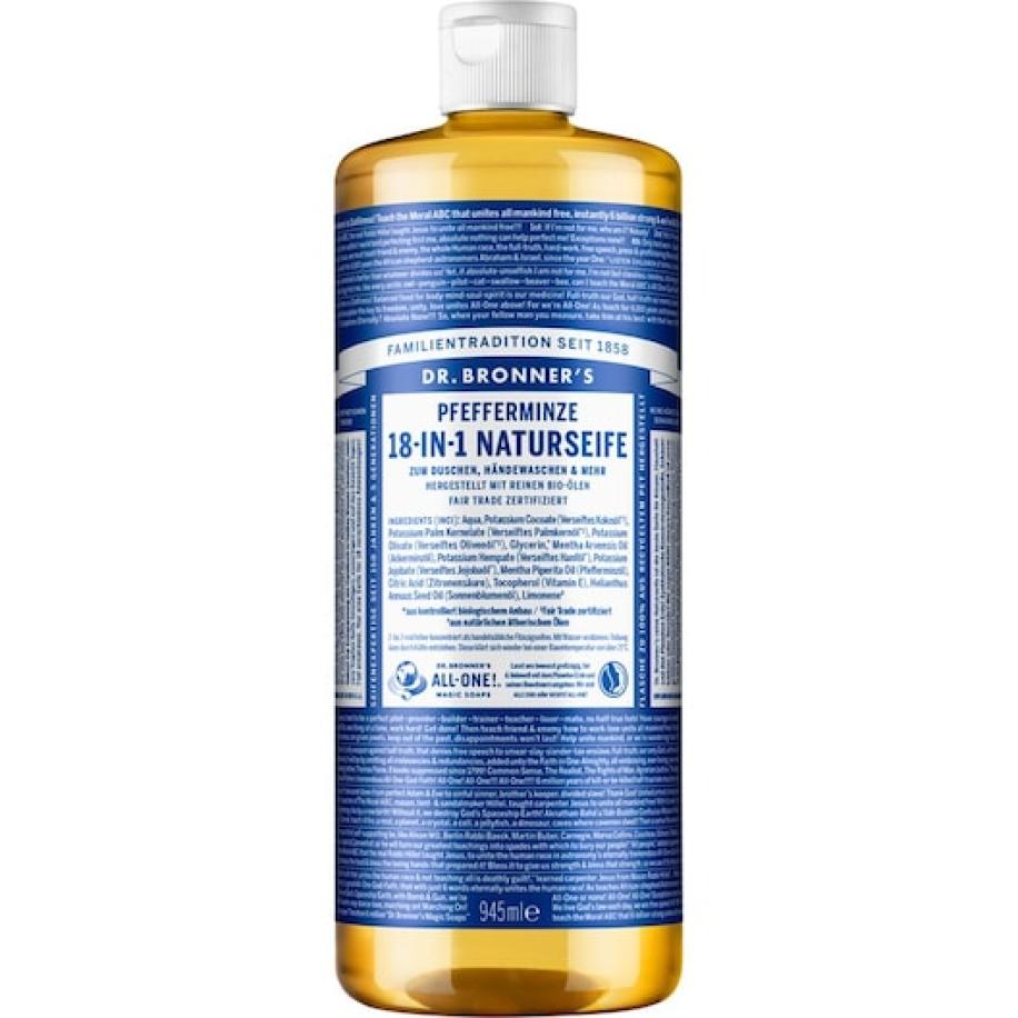 Dr. Bronner's Vloeibare zeep Peppermint 18-in-1 Natural Soap Cosmetica Dames 945 ml
