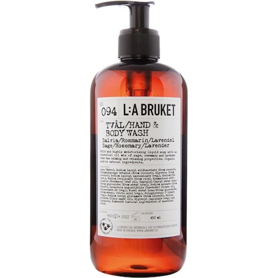 La Bruket Schoonmaken 94 Hand & Body Wash Salie/Rosemarijn/Lavendel Zeep Dames 450 ml