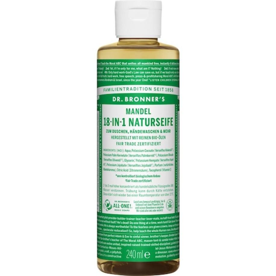 Dr. Bronner's Vloeibare zeep Almond 18-in-1 Nature Soap Cosmetica Dames 240 ml