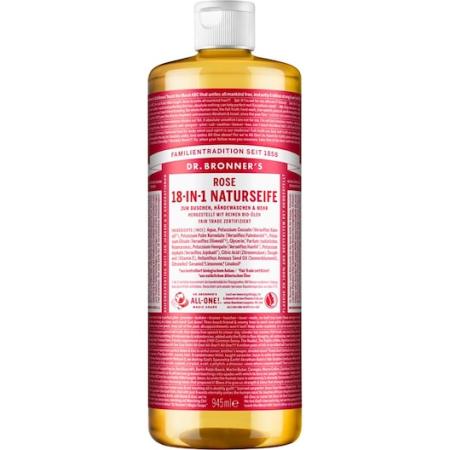Dr. Bronner's Vloeibare zeep Rose 18-in-1 Natural Soap Reiniging Dames 945 ml