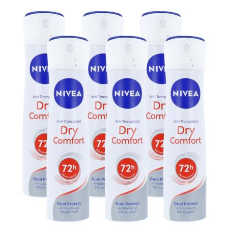 Nivea Dry Comfort Deodorant Spray Multiverpakking