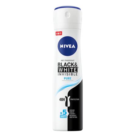 Nivea Black & White Invisible Pure Deodorant Spray