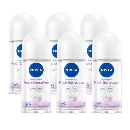Nivea Fresh Sensation Antbacterial Deoroller Multiverpakking