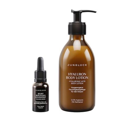 Junglück Tanning Drops Hyaluron Body Lotion met geur - Cadeauset