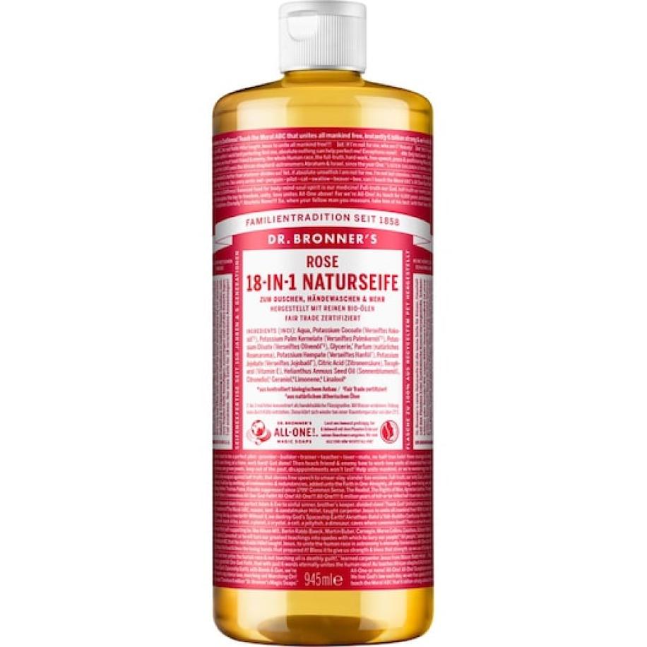 Dr. Bronner's Vloeibare zeep Rose 18-in-1 Natural Soap Reiniging Dames 945 ml