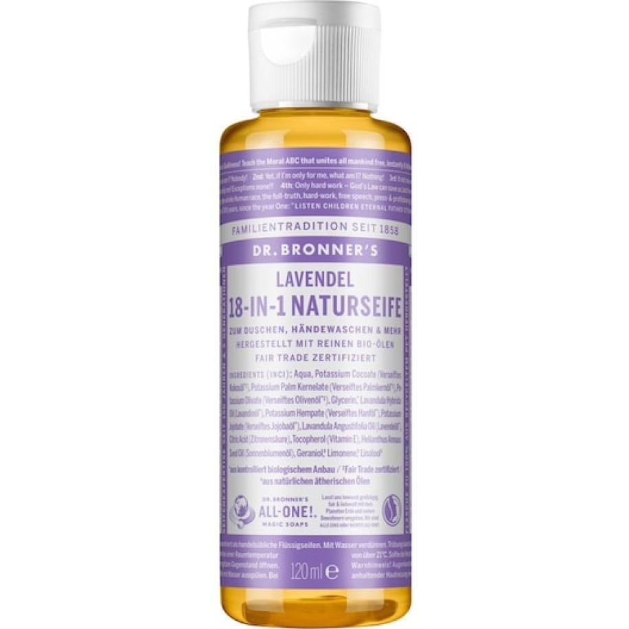 Dr. Bronner's Vloeibare zeep Lavendel 18-in-1 natuurlijke Cosmetica Dames 120 ml