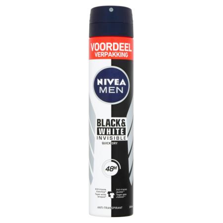 NIVEA MEN Invisible Black & White Anti-Transpirant Spray XL