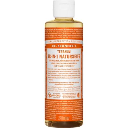 Dr. Bronner's Vloeibare zeep Theeboom 18-in-1 natuurlijke Dames 240 ml