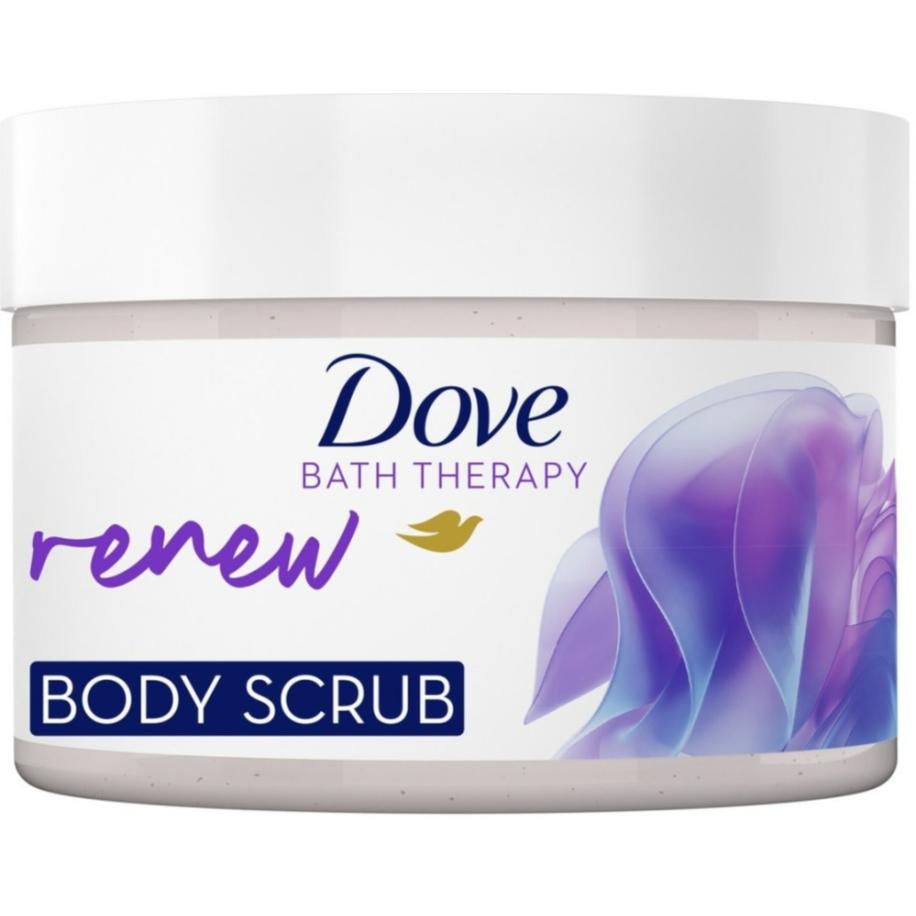 Dove Bath Therapy Renew Bodyscrub Wild Violet & Pink Hibiscus