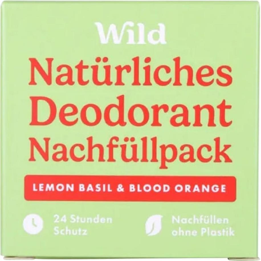 Wild Deodorant Deodorantverpakking Citroen Basilicum & Bloedsinaasappel Dames 40 g