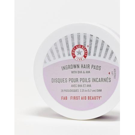 First Aid Beauty Ingrown Hair Pads Wattenschijfjes tegen ingegroeide haartjes met BHA & AHA 28 stuks-Geen kleur