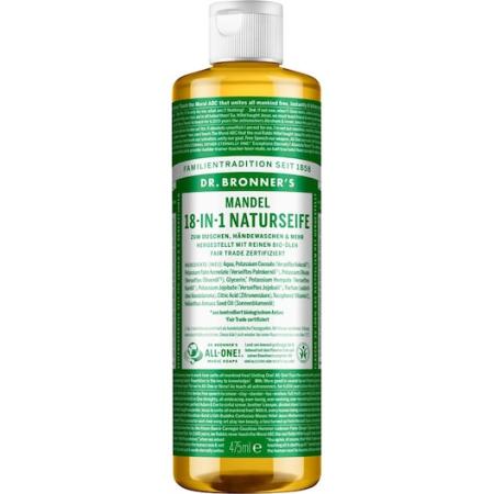 Dr. Bronner's Vloeibare zeep Almond 18-in-1 Nature Soap Cosmetica Dames 475 ml