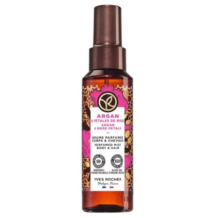 Yves Rocher Argan & Rose Geparfumeerde nevel voor lichaam en haar Bodyspray Dames 100 ml