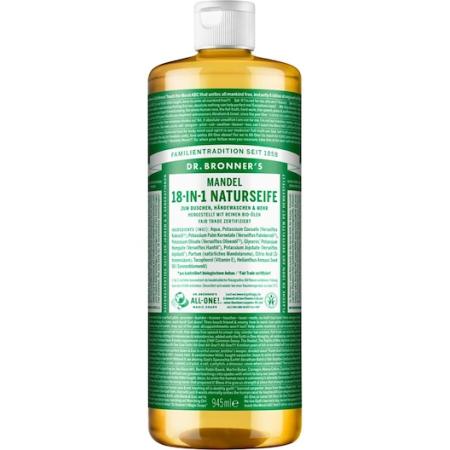 Dr. Bronner's Vloeibare zeep Almond 18-in-1 Nature Soap Cosmetica Dames 945 ml