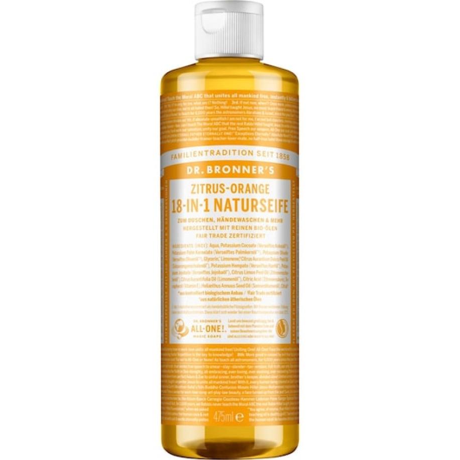 Dr. Bronner's Vloeibare zeep Citrus-Orange 18-in-1 Natural Soap Cosmetica Dames 475 ml