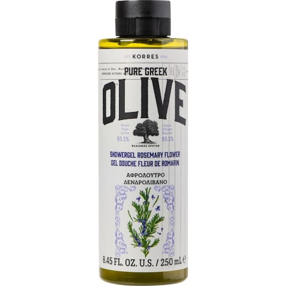 Korres Douchegel Olijf Rosmary Bloemen Dames 250 ml