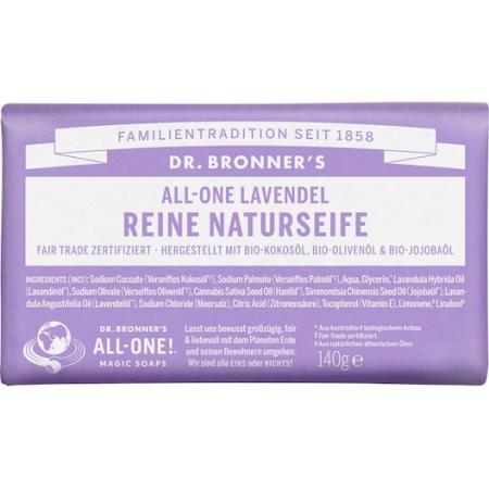 Dr. Bronner's Blokzeep All-One lavendel zuiver natuurlijke zeep Dames 140 g