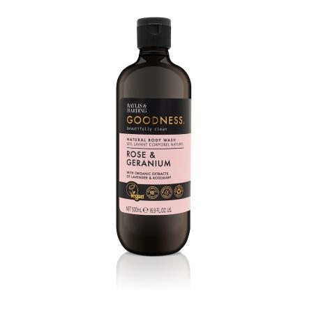 Baylis and Harding Goodness Body Wash Rose & Geranium