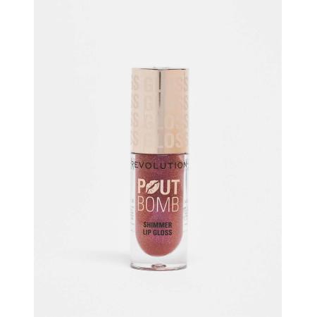 Revolution Pout Bomb Glanzende lipfgloss in 'Berry Lustre'-Rood