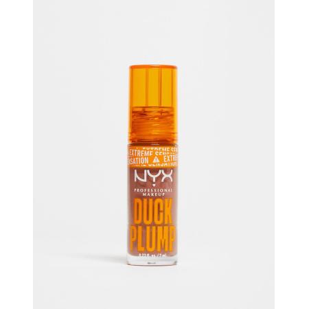 NYX Professional Makeup Duck Plump Voller makende lipgloss in 'Mocha Me Crazy'-Bruin