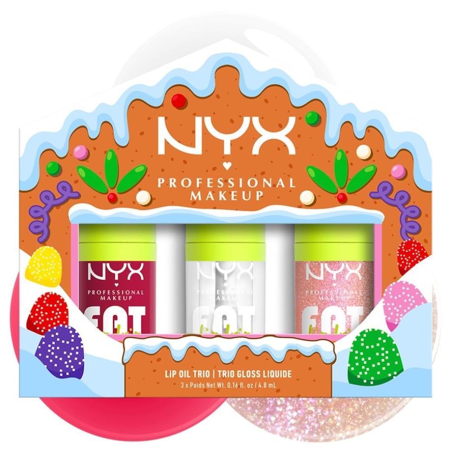 NYX Professional Makeup Holiday Collection Lip Oil Trio