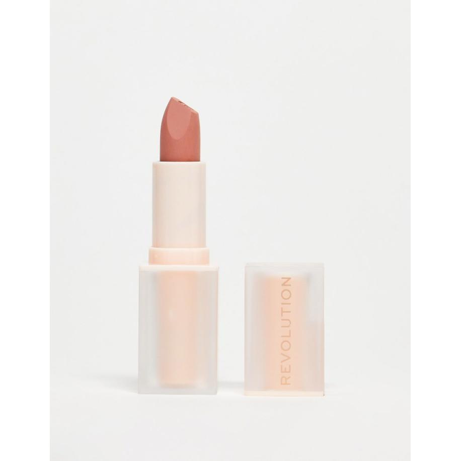 Revolution Lip Allure Zachte satijnen lippenstift in 'Chauffeur Nude'-Neutraal