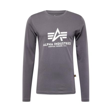 Alpha Industries ALPHA INDUSTRIES Shirt donkergrijs / wit