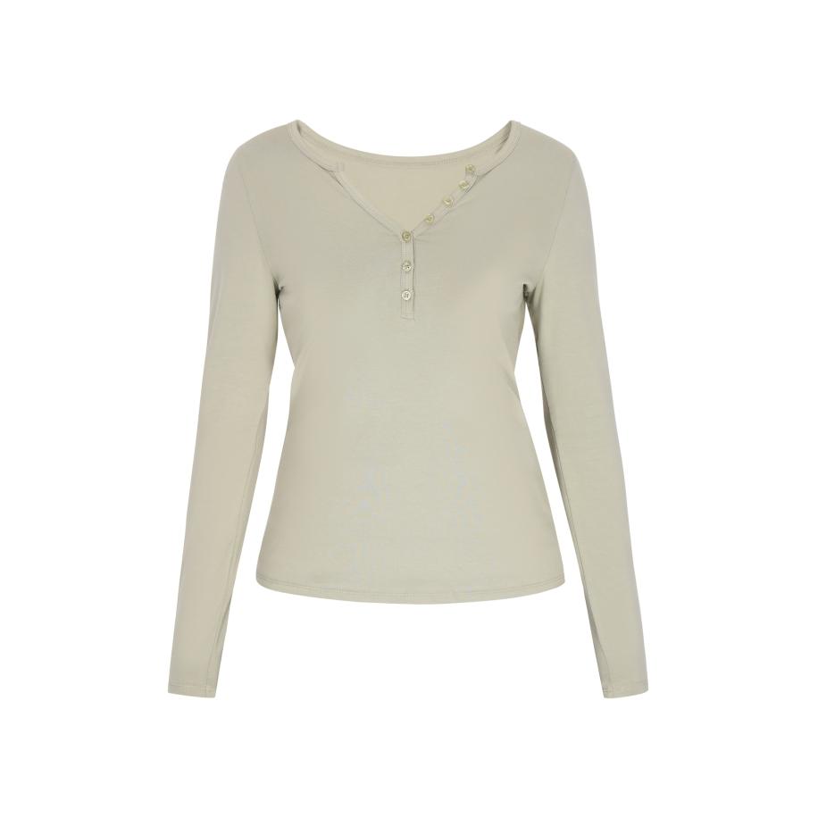 IDONY IDONY Shirt Fashion Look kaki -