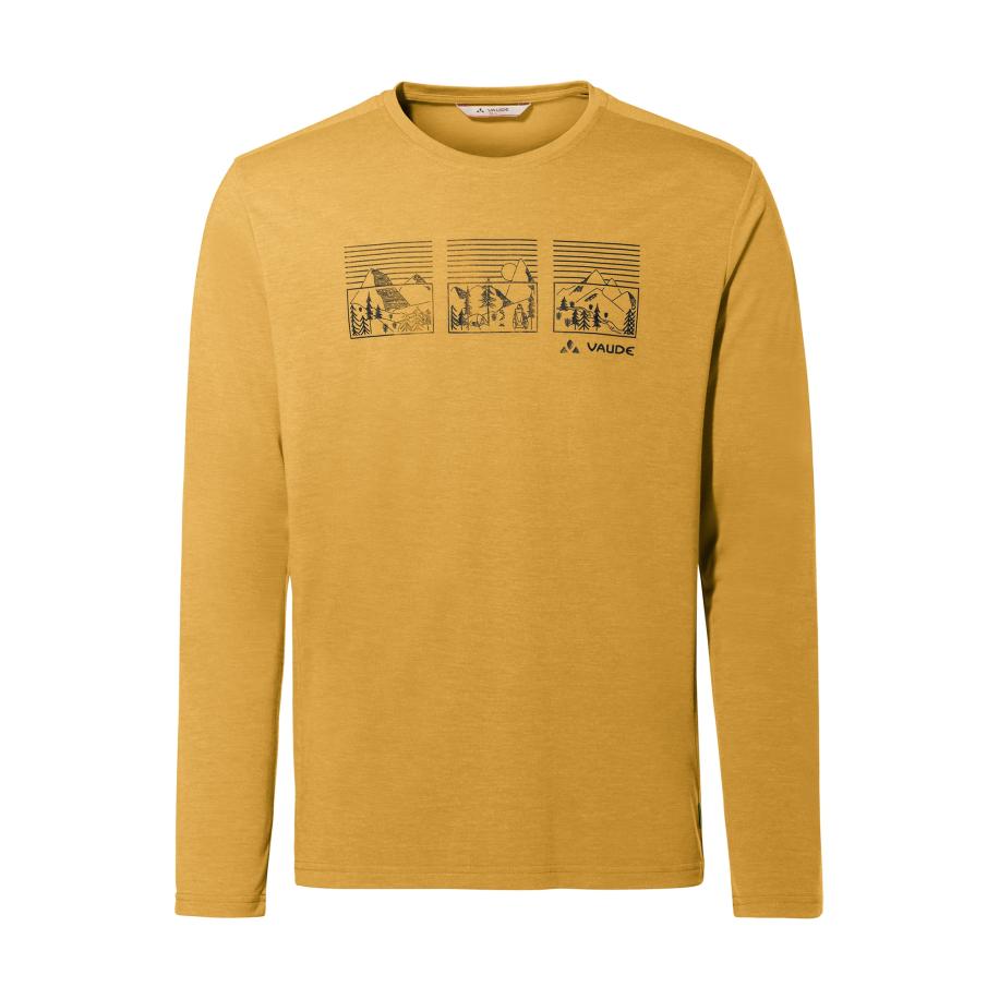 Vaude VAUDE Functioneel shirt Rosemoor III geel / zwart -