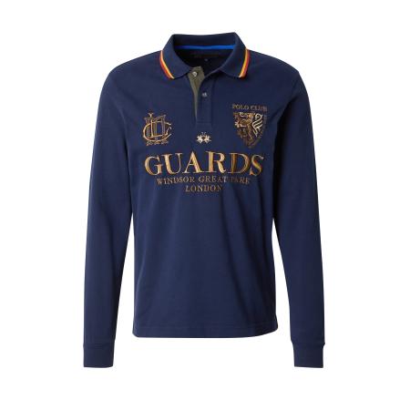 La Martina La Martina Shirt Westin blauw / navy / goudgeel