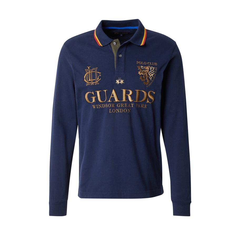 La Martina La Martina Shirt Westin blauw / navy / goudgeel -