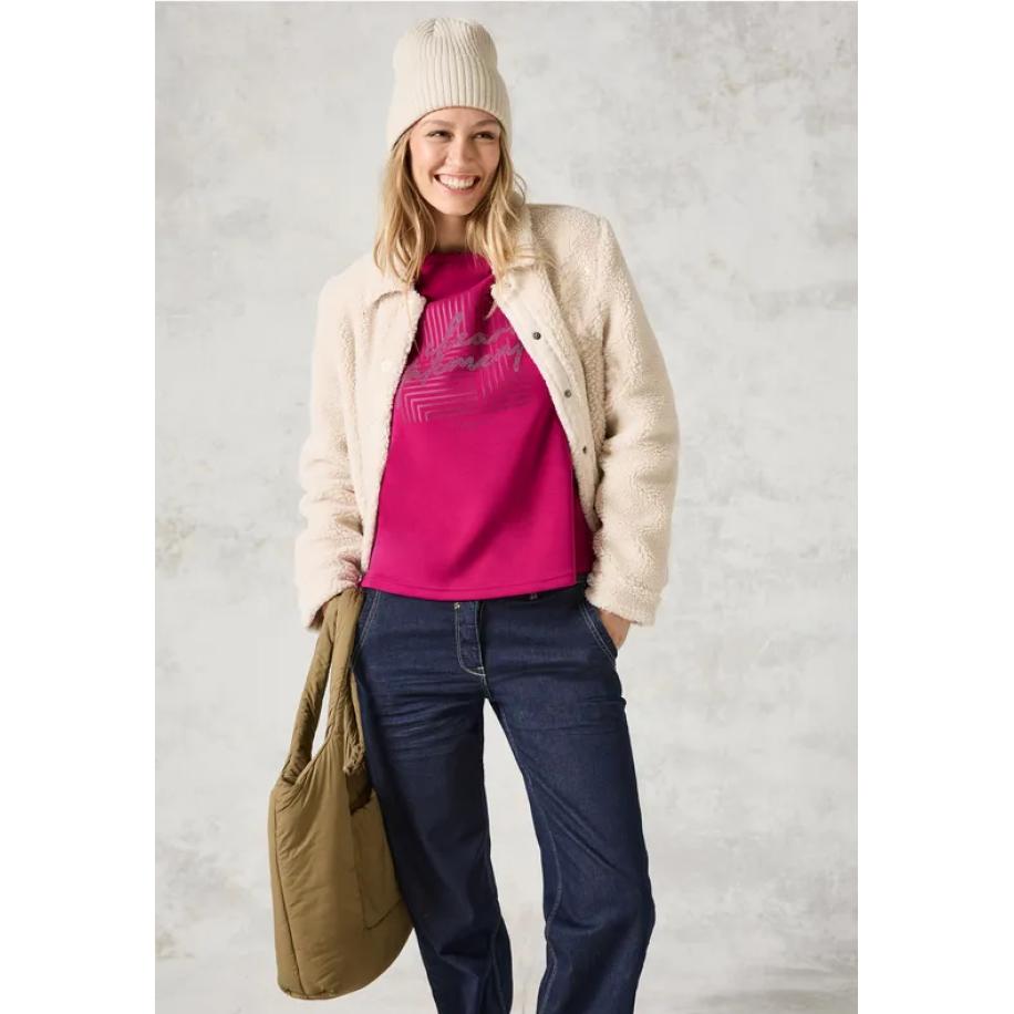 CECIL Shirt met print Roze