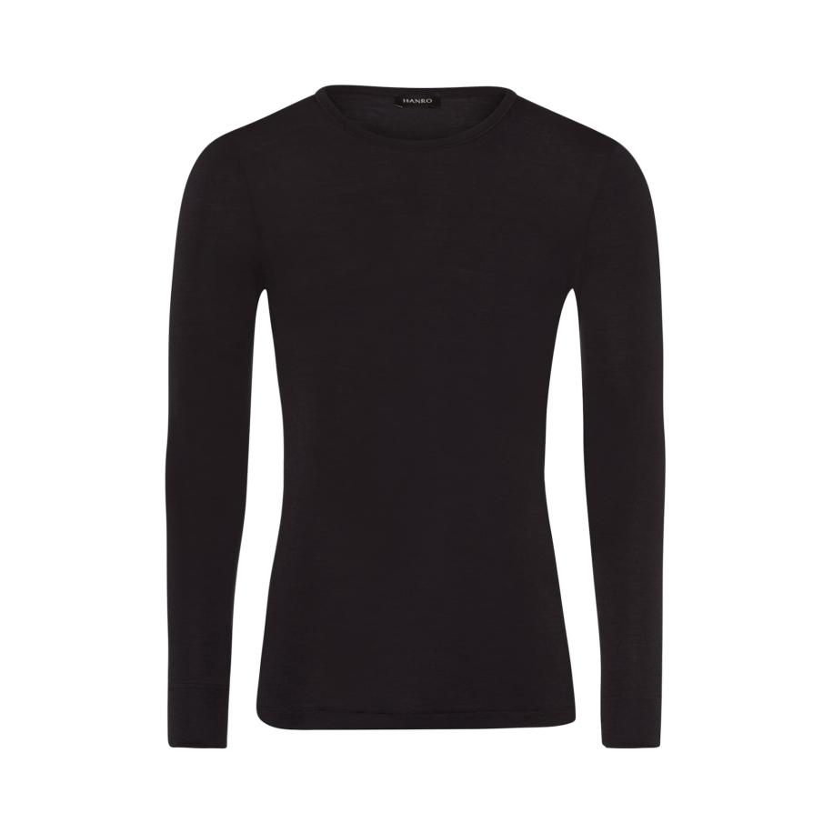Hanro Hanro Shirt Woolen Silk zwart -