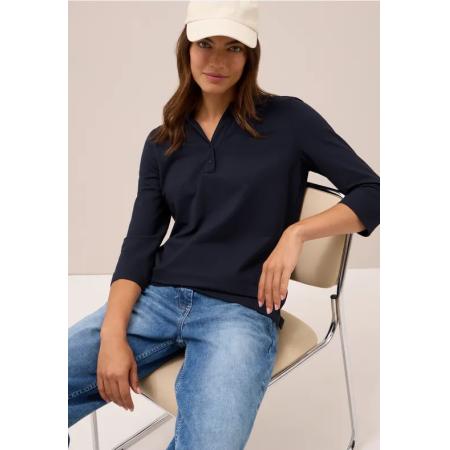 CECIL Poloshirt met knoopdetail