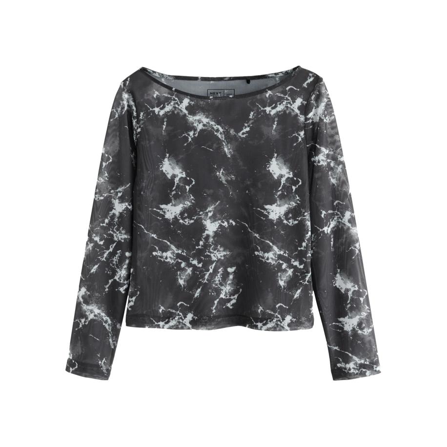 Next Next Shirt grijs / zwart -