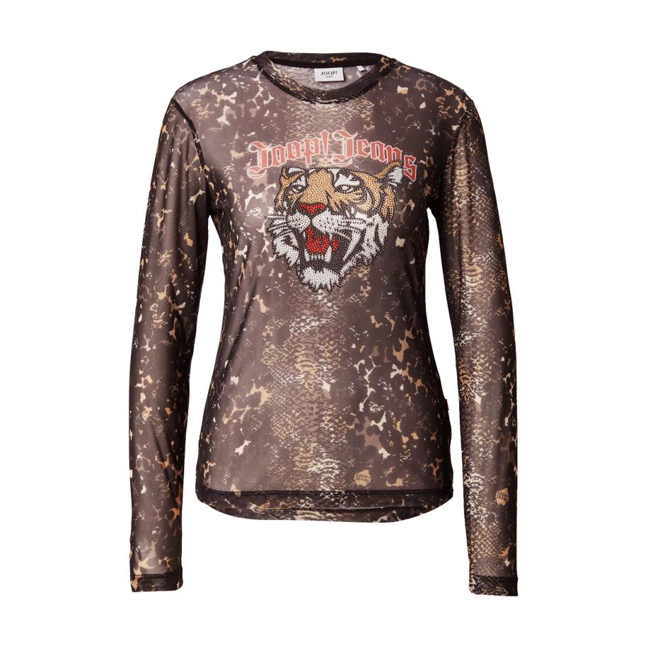 JOOP! Jeans JOOP! Jeans Shirt Tulipa beige / chocoladebruin / rood / wit -