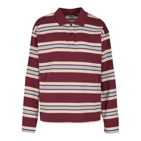 Noisy may Noisy may Shirt Aura lichtbeige / lichtblauw / wijnrood