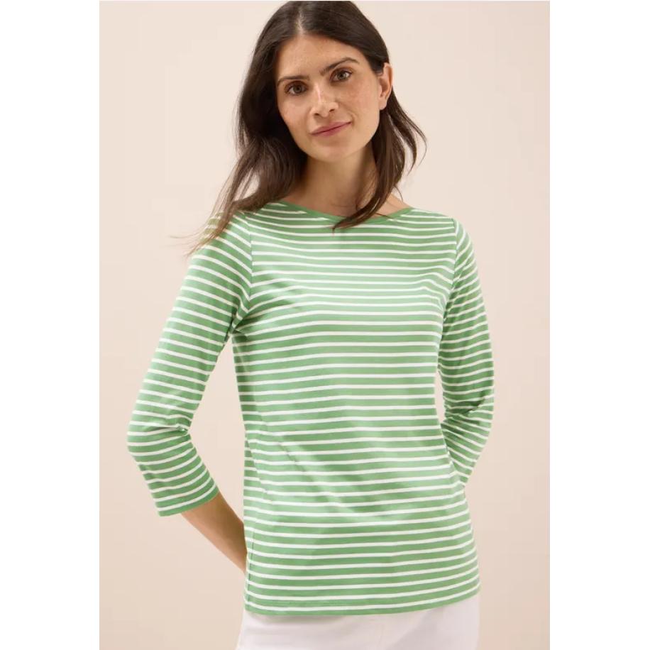 CECIL Gestreept shirt Groen