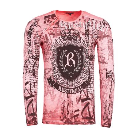 Rusty Neal Rusty Neal Shirt grijs / koraal