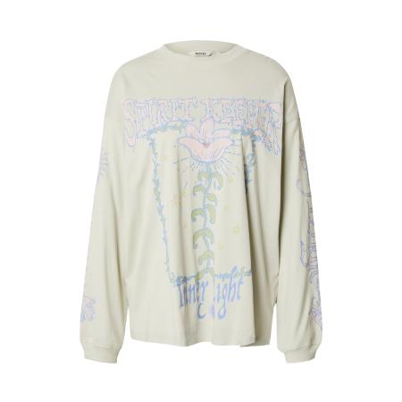 Monki Monki Shirt blauw denim / mintgroen / kiwi / pastelroze