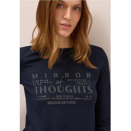 CECIL Zacht shirt met tekst